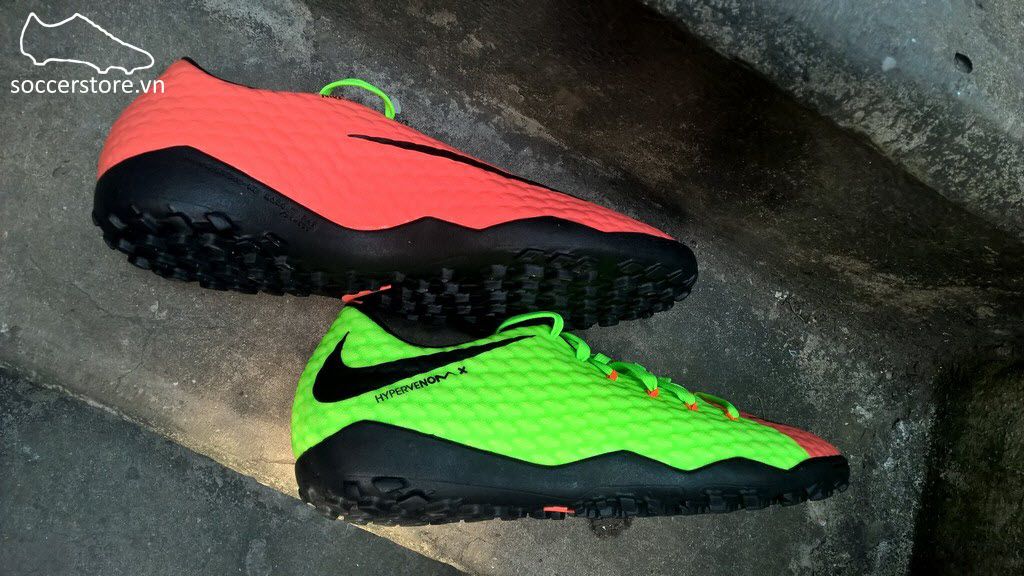 nike hypervenom phelon tf green